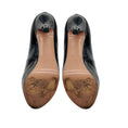 Load image into Gallery viewer, Gucci Black Open Toe Patent Leather Mary Jane Pumps