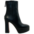 Load image into Gallery viewer, Aquazzura Black Leather Groove Plateau 120 Boots