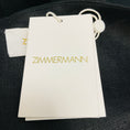 Load image into Gallery viewer, Zimmermann Black Linen Mini Flip Dress with Belt