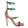 Load image into Gallery viewer, Gianvito Rossi Multi Metallic Ribbon Uptown Sandals