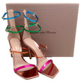 Load image into Gallery viewer, Gianvito Rossi Multi Metallic Ribbon Uptown Sandals

