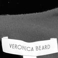 Load image into Gallery viewer, Veronica Beard Black Tristana Stretch Velvet Midi Dress