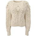 Load image into Gallery viewer, Ulla Johnson Ivory Wool Long Sleeve Sweater