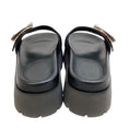Load image into Gallery viewer, Jimmy Choo Black Leather Maiti Flat Sandals
