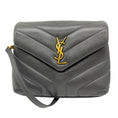 Load image into Gallery viewer, Saint Laurent Grey 2021 Loulou Leather Toy Mini Bag