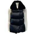 Load image into Gallery viewer, Thomas Wylde Black Silk Puffer Vest with Velvet Studded Collar