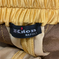 Load image into Gallery viewer, Kiton Gold / Taupe Ombre Effect Drawstring Silk Pants