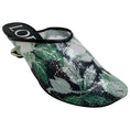 Load image into Gallery viewer, Loewe Green Hibiscus Sequined Toy Mules