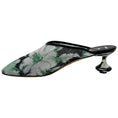 Load image into Gallery viewer, Loewe Green Hibiscus Sequined Toy Mules