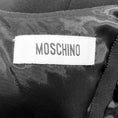 Load image into Gallery viewer, Moschino Black / Gold Chain Detail Silk Chiffon and Crepe Cocktail Dress