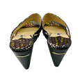 Load image into Gallery viewer, Jimmy Choo Metallic Multi Snake Print Wooden Heel Sandals