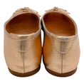 Load image into Gallery viewer, Casadei Rose Gold Lather Ballerina Flats