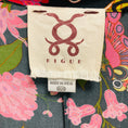 Load image into Gallery viewer, Figue Black / Pink Multi Floral Printed Silk Wrap Dress