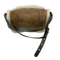 Load image into Gallery viewer, Brunello Cucinelli Brown / Cream Monili Bead Embellished Lamb Shearling Handbag