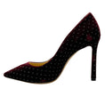 Load image into Gallery viewer, Jimmy Choo Burgundy Velvet Romy 100 Pumps with Crystal Embellishments