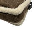 Load image into Gallery viewer, Brunello Cucinelli Brown / Cream Monili Bead Embellished Lamb Shearling Handbag
