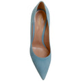 Load image into Gallery viewer, Gianvito Rossi Light Blue Suede Gianvito 85 Pumps