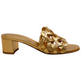 Load image into Gallery viewer, Gianvito Rossi Mekong Gold Leather Amalfi 85 Sandals