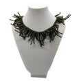 Load image into Gallery viewer, Brunello Cucinelli Olive Green Signed Beaded Toggle Necklace