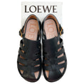 Load image into Gallery viewer, Loewe Black Leather Campo Sandals