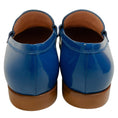 Load image into Gallery viewer, Gianvito Rossi Blue Patent Leather Georgie Loafers