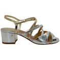 Load image into Gallery viewer, Laurence Dacade Silver / Gold Metallic Janet Sandals