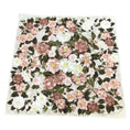 Load image into Gallery viewer, Chanel Vintage Light Lime Green / Pink Multi Camellia Print Square Silk Twill Scarf
