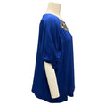Load image into Gallery viewer, Etro Royal Blue Embellished Silk Top
