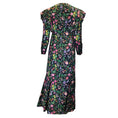 Load image into Gallery viewer, Leur Logette Black Multi Floral Printed Long Sleeved Cotton Midi Dress
