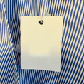 Load image into Gallery viewer, Evi Grintela Light Blue / White Striped Cotton Wrap Midi Dress