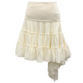 Load image into Gallery viewer, Loewe Off-White Ruffled Asymmetric Mini Skirt