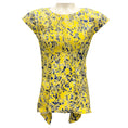 Load image into Gallery viewer, Jil Sander Yellow / Blue Printed Cotton Top
