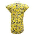 Load image into Gallery viewer, Jil Sander Yellow / Blue Printed Cotton Top
