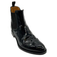 Load image into Gallery viewer, Church's Black Patent Wingtip Brogue Chelsea Booties