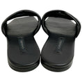 Load image into Gallery viewer, Casadei Black Leather Ruched Flat Slides with Crystals