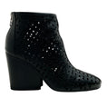 Load image into Gallery viewer, Hermes Black Leather Milady Laser Cut Booties