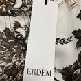 Load image into Gallery viewer, Erdem White Victorine Penrose Jouy Denim Printed Denim Midi Pencil Skirt