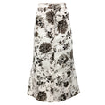 Load image into Gallery viewer, Erdem White Victorine Penrose Jouy Denim Printed Denim Midi Pencil Skirt