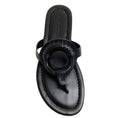 Load image into Gallery viewer, See by Chloe Black Leather Hana Thong Sandals
