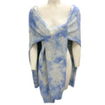 Load image into Gallery viewer, Michael Kors Collection Cornflower Tie-Dye Cashmere Knit Over the Shoulders Sweater