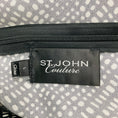 Load image into Gallery viewer, St. John Couture Black / White Printed Sleeveless Silk Top