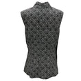 Load image into Gallery viewer, St. John Couture Black / White Printed Sleeveless Silk Top