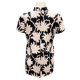 Load image into Gallery viewer, Valentino Black / White / Pink Floral Printed Short Sleeved Top