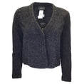 Load image into Gallery viewer, Akris Charcoal Grey Boucle Knit Wool and Alpaca Knit Jacket