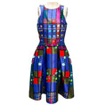Load image into Gallery viewer, Peter Pilotto Blue Multi Silk Mikado Circle Dress