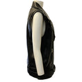 Load image into Gallery viewer, Michael Kors Collection Black Leather Moto Vest