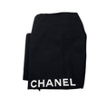 Load image into Gallery viewer, Chanel Black / White / Navy Blue Quilted Tweed Resin Heart Mini Flap Crossbody Bag