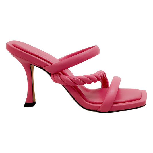 Jimmy Choo Candy Pink Leather Diosa 90 Zsa Sandals