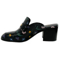 Load image into Gallery viewer, Laurence Dacade Black Multi Floral Thelma Mules