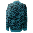 Load image into Gallery viewer, Zadig & Voltaire Teal / Black Rita Tiger Sweater